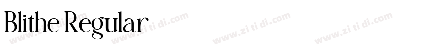 Blithe Regular字体转换 Blithe Regular字体转换